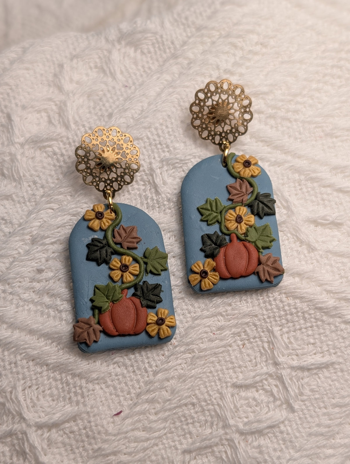 Aretes Jardín de Cosecha & Girasoles Silvestres