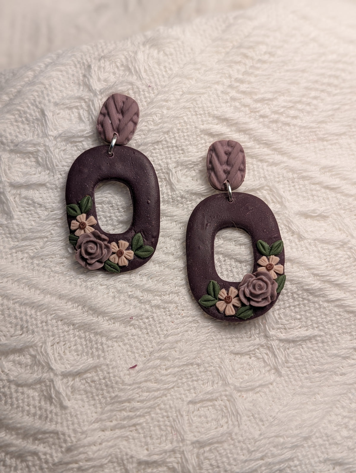 Aretes Eslabón Jardín Vintage & Textura Knit
